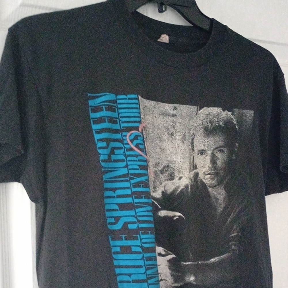 Vintage Bruce Springsteen Tunnel Of Love Express Tour T Shirt